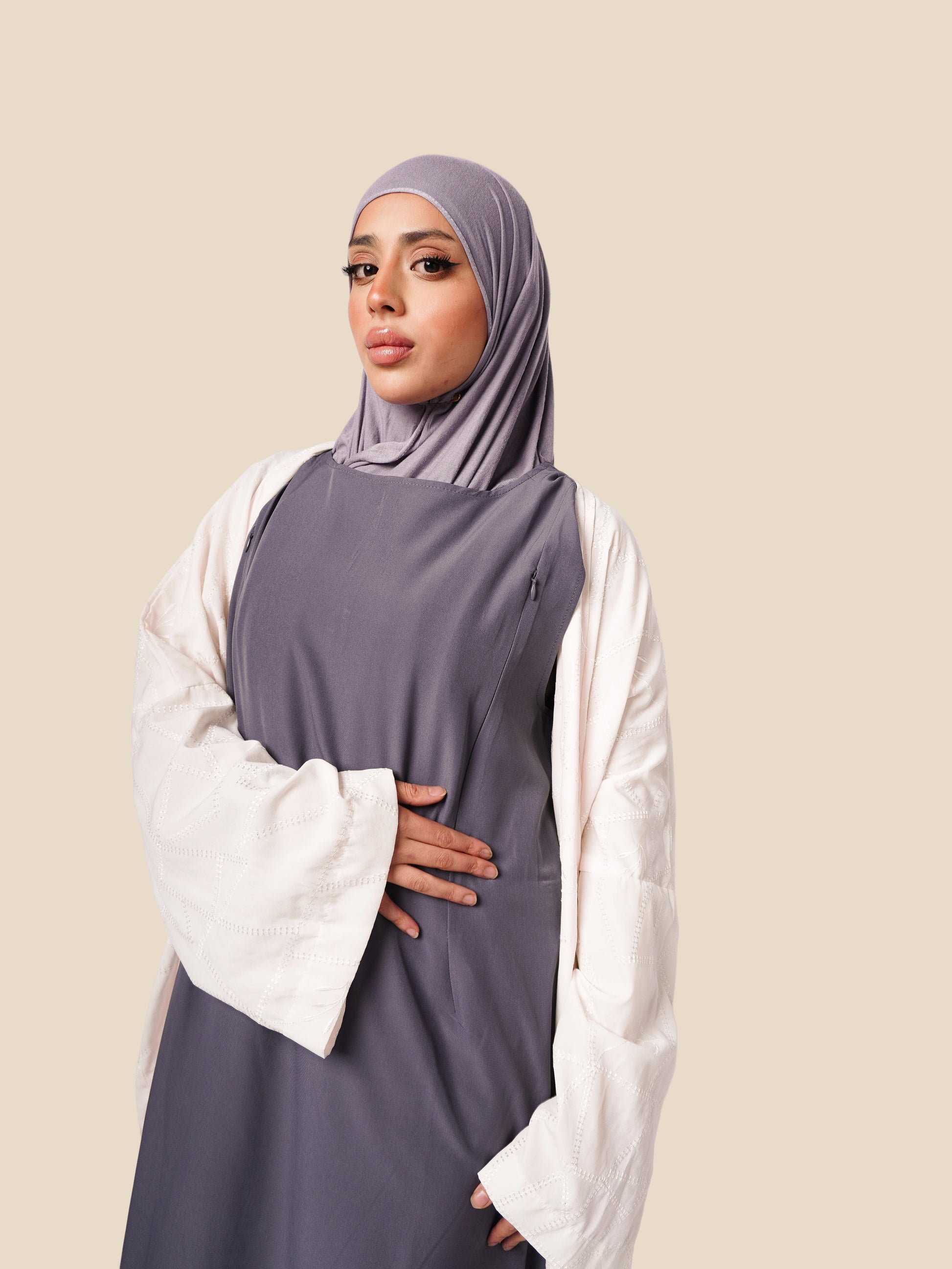 The Modest Mum Sleeveless Breastfeeding Slip in Ash